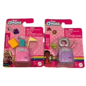 NIP Barbie Chelsea Doll Back To School Backpack and On-the-Go Backpack